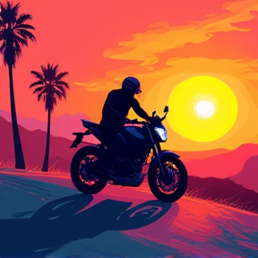 Ride Through Sunset