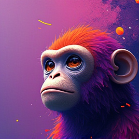 Purple monkey