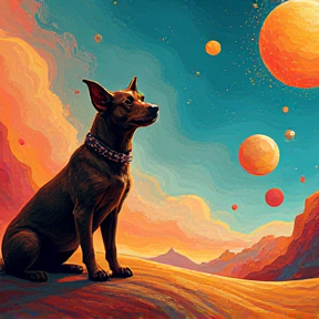 The Planets And Yoda's Dog With A Stick