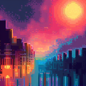 Pixels world