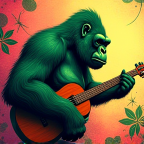 The Great Green Greasy Gorilla Galloped Up The Green Grapevine