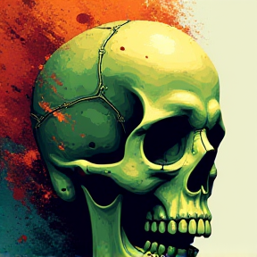 Undisputed Green Skull