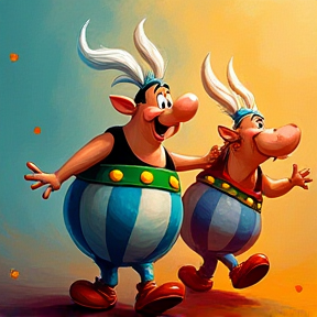 Here Come Asterix and Obelix