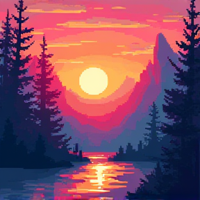 Pixel sky