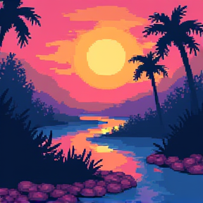 Pixel sky