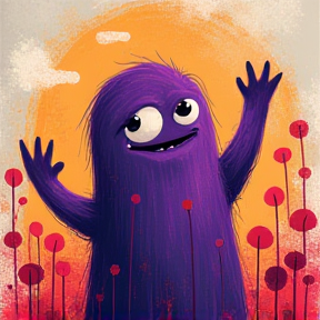 Purple Slime Monster