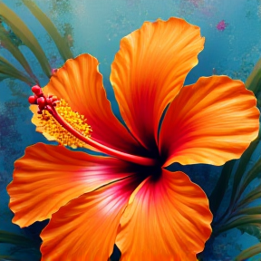 Orange Hibiscus