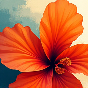 Orange Hibiscus