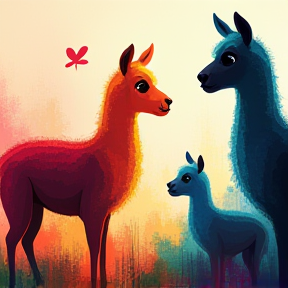 Rainbow Llamas