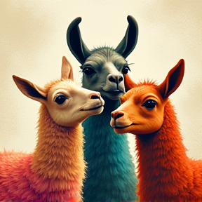 Rainbow Llamas