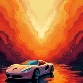 Orange corvette 