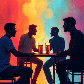 Four Men Talking