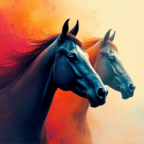 3 horses