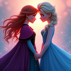 Anna and Elsa Disney 