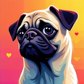 Blush the Bossy Pug