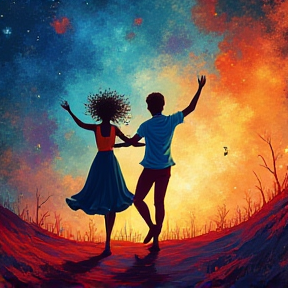 Dancing in the Night Sky