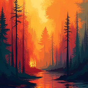 Fire in the Pines