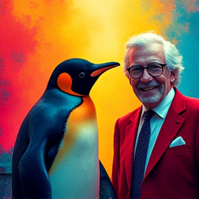 Nuclear Penguin and Colonel Sanders