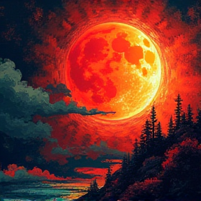 Eclipse of the Blood Moon