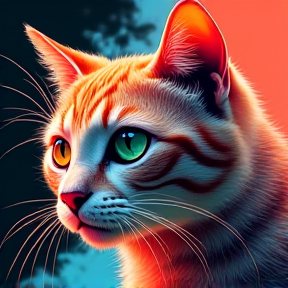 Neon Cat