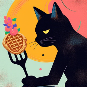 Waffle Kitty's Magic Fork