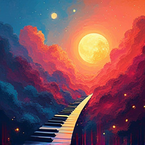 moon light piano love mix