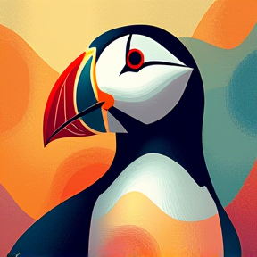 Captain Biscuit the British puffin