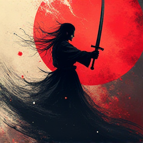 Eclipse of the black swordsman