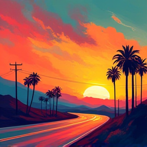 California Sunset Highway Blues