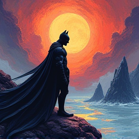 Batman on the Rocks