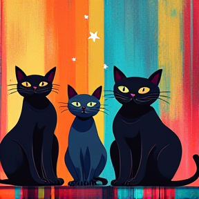 four cats