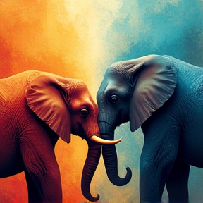 eliphant kissing