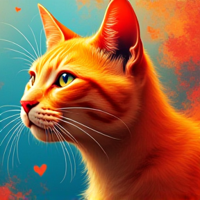 Orange cat 