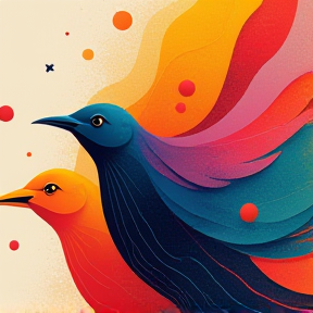 Colorful Birds' Harmony