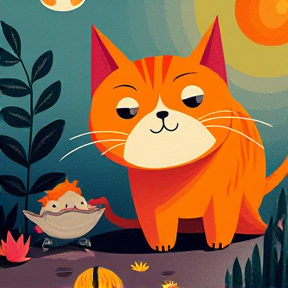 Orange Cat's Adventure