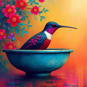 Hummingbird Bath