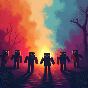 Zombies in Minecraft