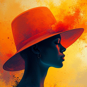 Orange Hat Lady