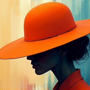 Orange Hat Lady