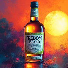 Freedom Island Light Rum Ad