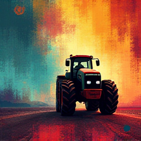 Luke and the Tractor in Space