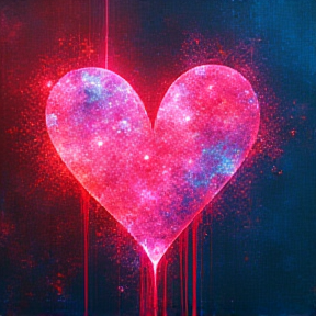 Neon Hearts in Twilight