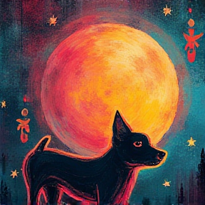 Moonlit Dogs