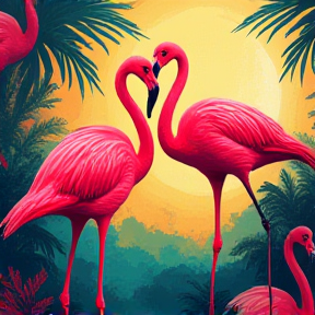 Funky Flamingos