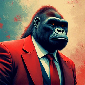 gorilla in a suit