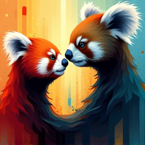 Koala and Red Panda