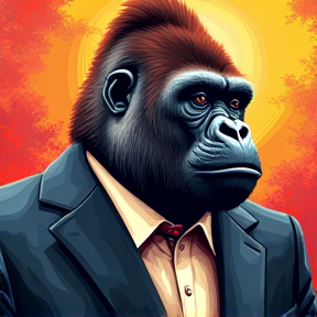 gorilla in a suit