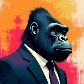 gorilla in a suit