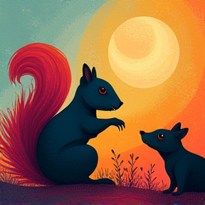 Squirrel and Badger Dream