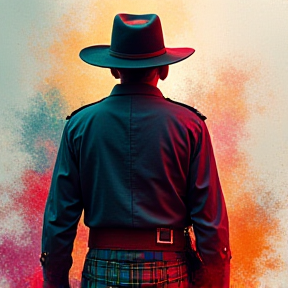 kilt sporran and stetson